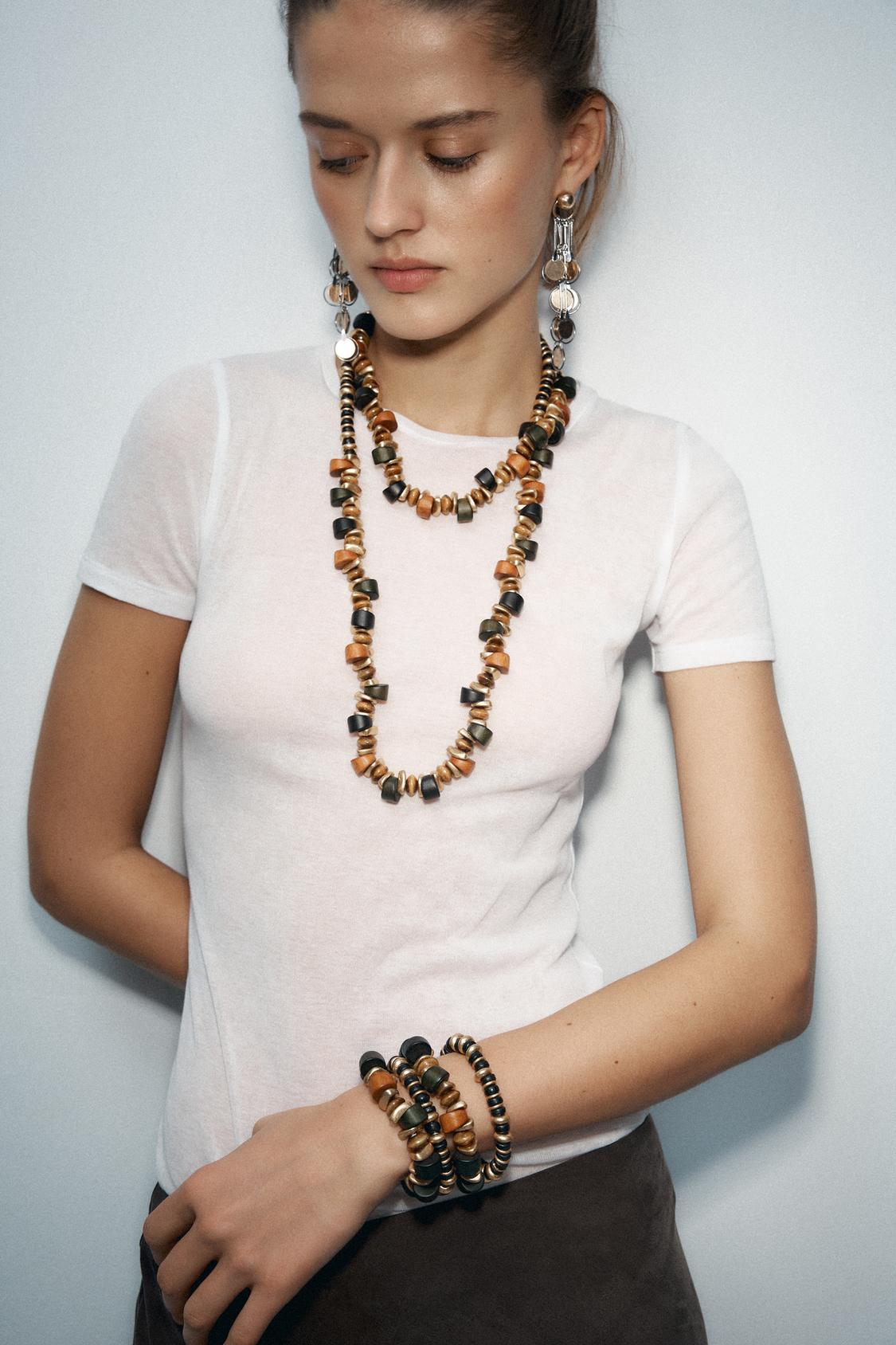 PACK OF 2 WOODEN NECKLACES