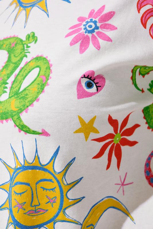 LIMITED COLLECTION Curve White Graphic Mystic Print Short Pyjama Set