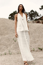 RUSTIC PANELLED SKIRT