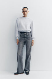 ZARA TRF WIDE-LEG HIGH-WAIST JEANS