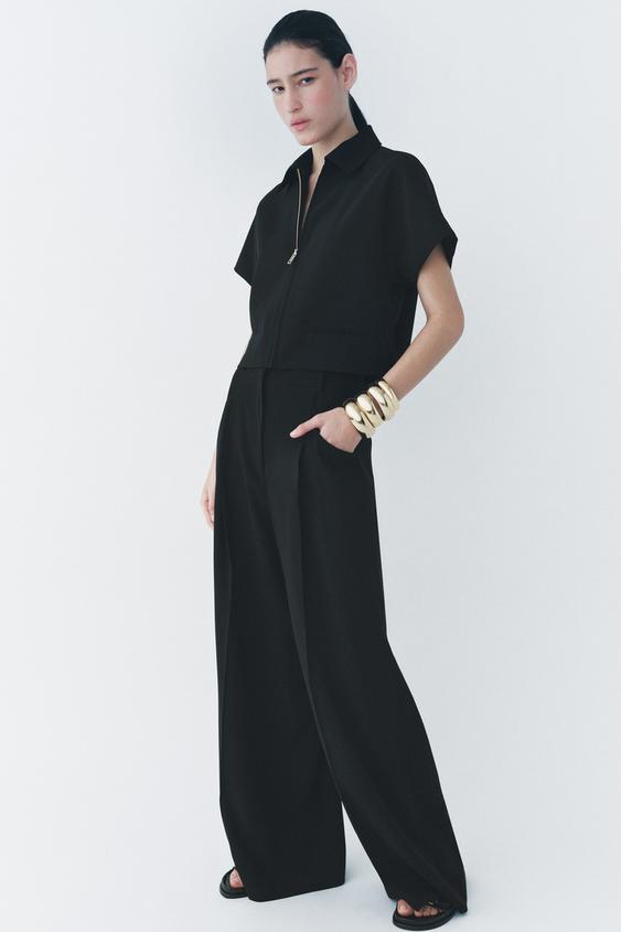 ZARA ZW COLLECTION CROPPED JACKET