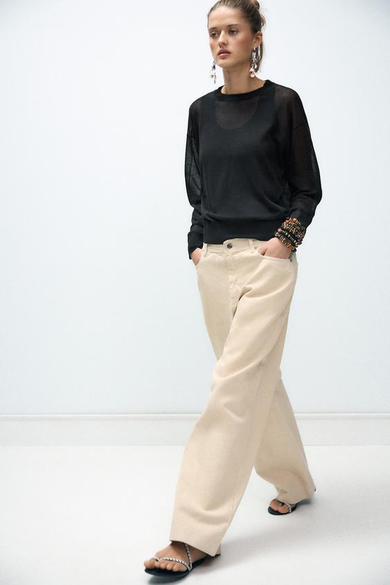 ZARA RELAXED MID-WAIST LIMITED EDITION JEANS