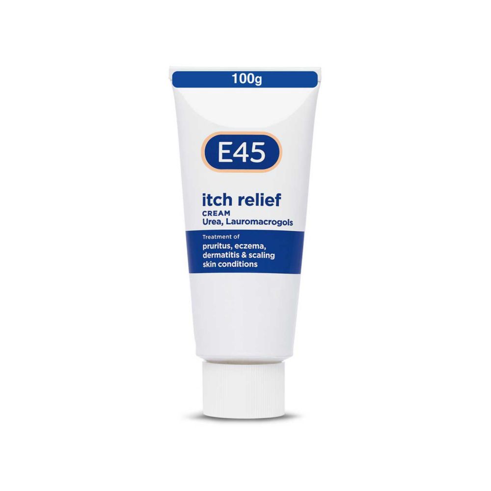 E45 Itch Relief Cream for Itchy, Irritated and Eczema Prone Skin - 100g