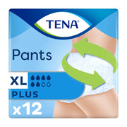 TENA Incontinence Pants Plus Extra Large - 12 pack