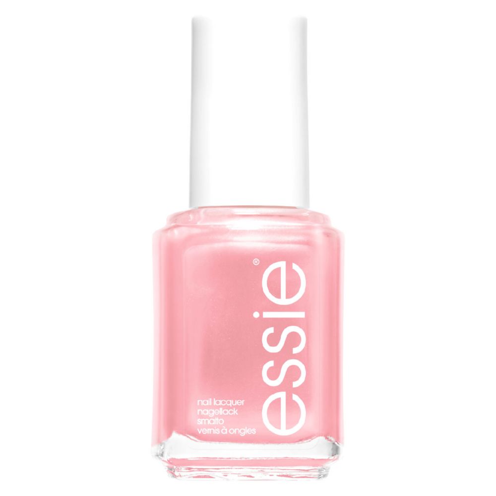 Essie Nail Polish 18 Pink Diamond Sparkle Shimmer Pink Colour, Original High Shine and High Coverage Nail Polish 13.5 ml