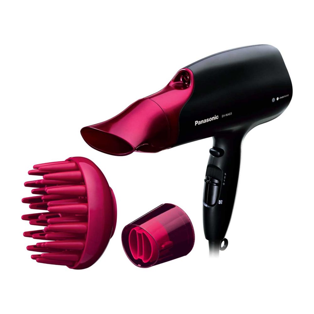 Panasonic Healthy Shine Protection Hair Dryer for Frizz-Free, Shiny Hair & Fast, EH-NA65 with Nanoe™ Technology (Pink)