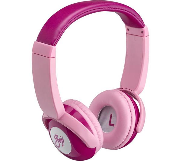 GOJI GKIDBTP18 Wireless Bluetooth Kids Headphones - Pink