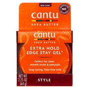 Cantu Shea Butter for Natural Hair Extra Hold Edge Stay Gel 64g