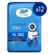 Boots Staydry Slips XL - 120 Pairs (12 Pack Bundle)