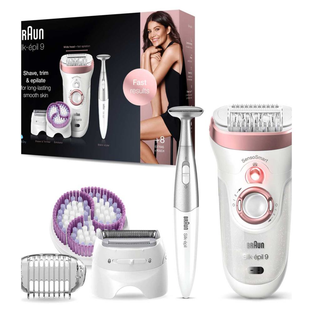Braun Silk-épil 9, Epliator for Long Lasting Hair Removal - Rose Gold 9-980