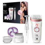 Braun Silk-épil 9, Epliator for Long Lasting Hair Removal - Rose Gold 9-980