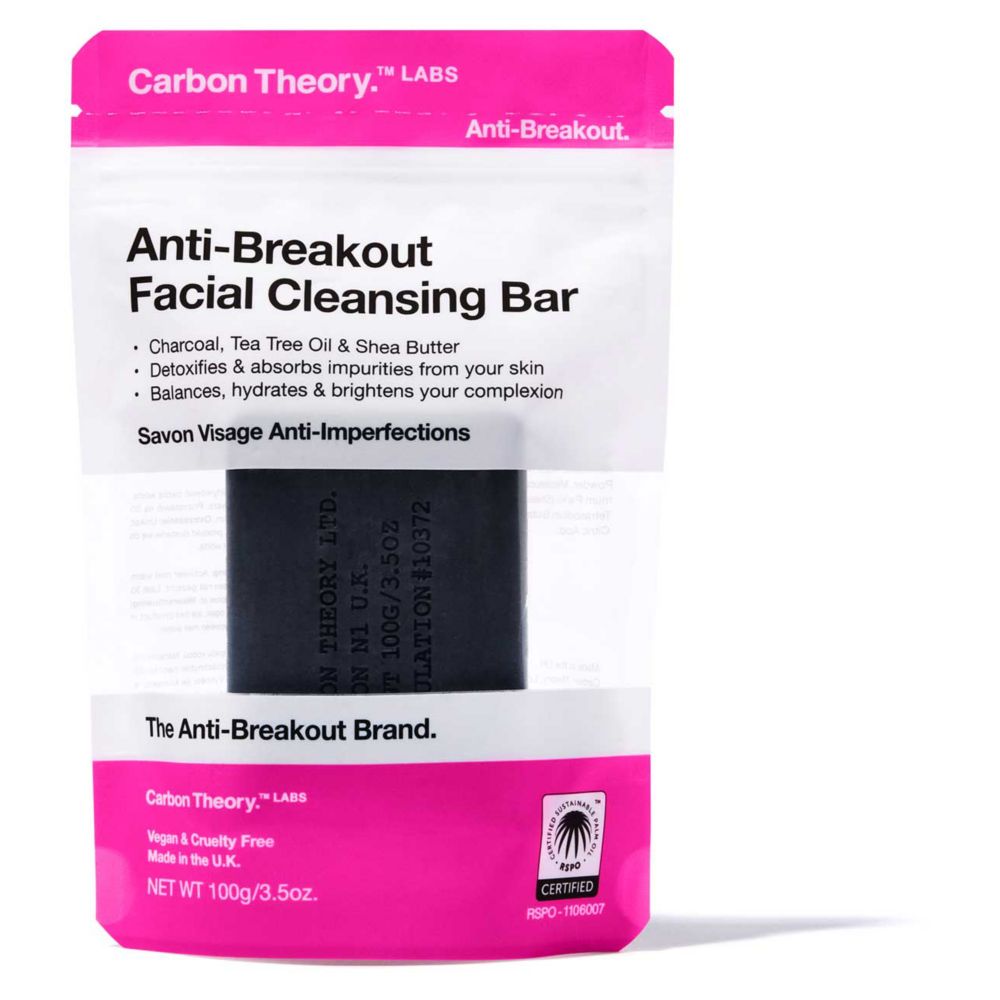 Carbon Theory Charcoal and Tea Tree Oil Break-Out Control Facial Cleansing Bar