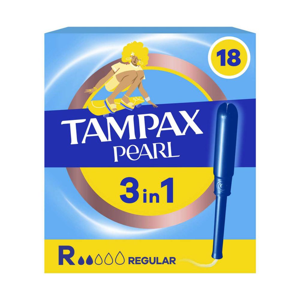 Tampax Pearl Regular Tampons Applicator 18X