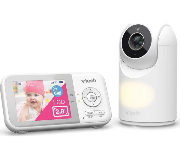VTECH VM3263 2.8" Pan & Tilt Video Baby Monitor - White