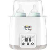 DUALIT Baby Double Bottle Warmer & Steriliser - White