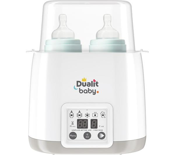 DUALIT Baby Double Bottle Warmer & Steriliser - White