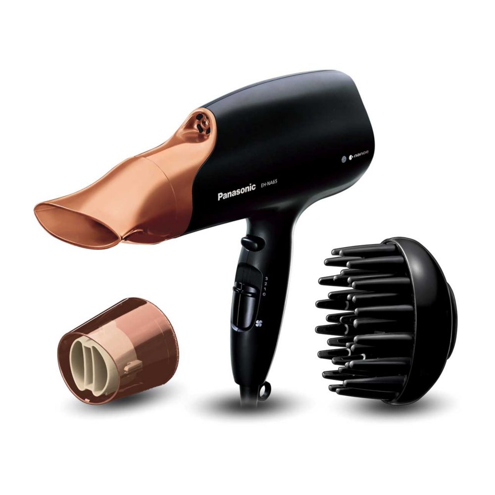 Panasonic Healthy Shine Protection Hair Dryer for Frizz-Free, Shiny Hair & Fast, EH-NA65 with Nanoe™ Technology (Rose Gold)