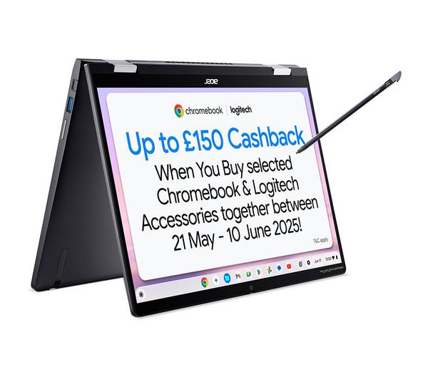 ACER Spin 714 14" 2 in 1 Chromebook - Intel® Core™ i3, 256 GB SSD, Grey