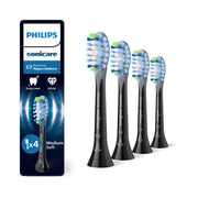 Philips Sonicare Premium Plaque Defence BrushSync Enabled Replacement Toothbrush Brush Heads (Black) 4pk HX9044/33