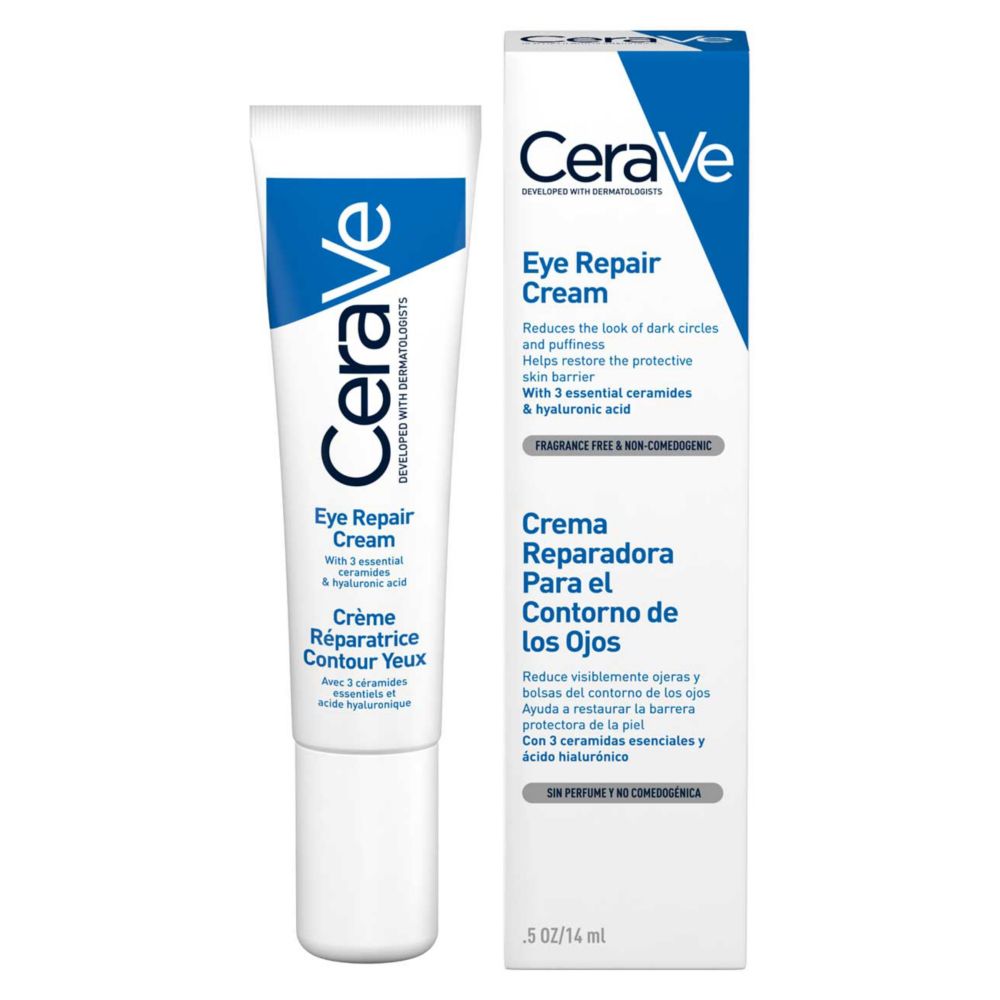 CeraVe Eye Repair Cream with Ceramides & Hyaluronic Acid for Dark Circles & Puffiness 14ml