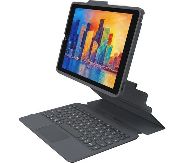 ZAGG Pro Keys with Trackpad 10.2" iPad Keyboard Folio Case - Black