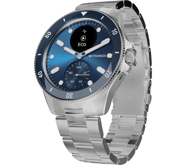 WITHINGS ScanWatch Nova Hybrid Smart Watch - Blue, 42 mm