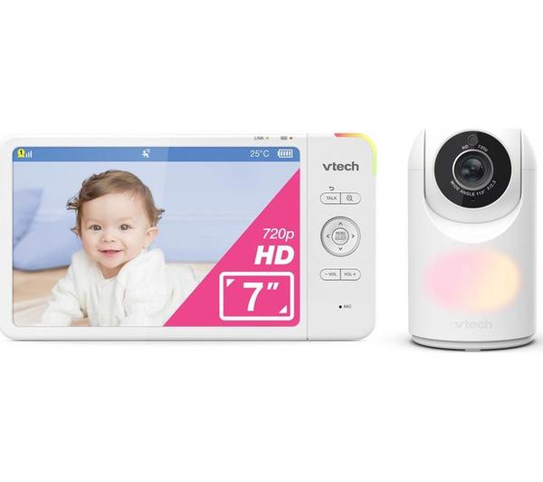 VTECH VM7367HD 7" LCD Screen Video Baby Monitor - White