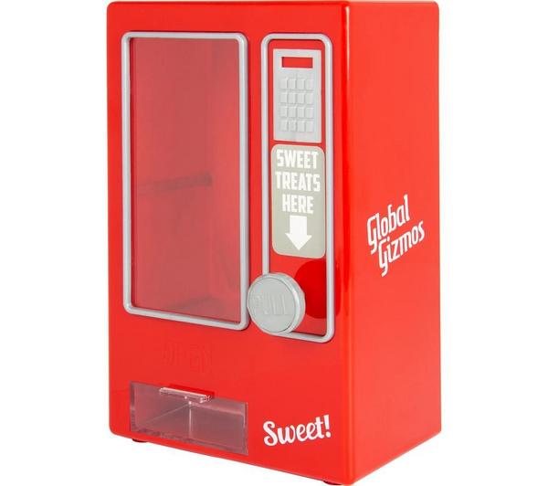 GLOBAL GIZMOS 50800 Sweet Vending Machine - Red