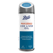 Boots Max Strength Cod Liver Oil 1000mg 60 Capsules (2 month supply)