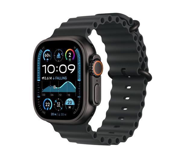 APPLE Watch Ultra 2 Cellular - 49 mm Black Titanium Case with Black Ocean Band