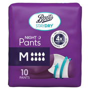Boots Staydry Night Pants (Sizes Small, Medium, Large, XL)