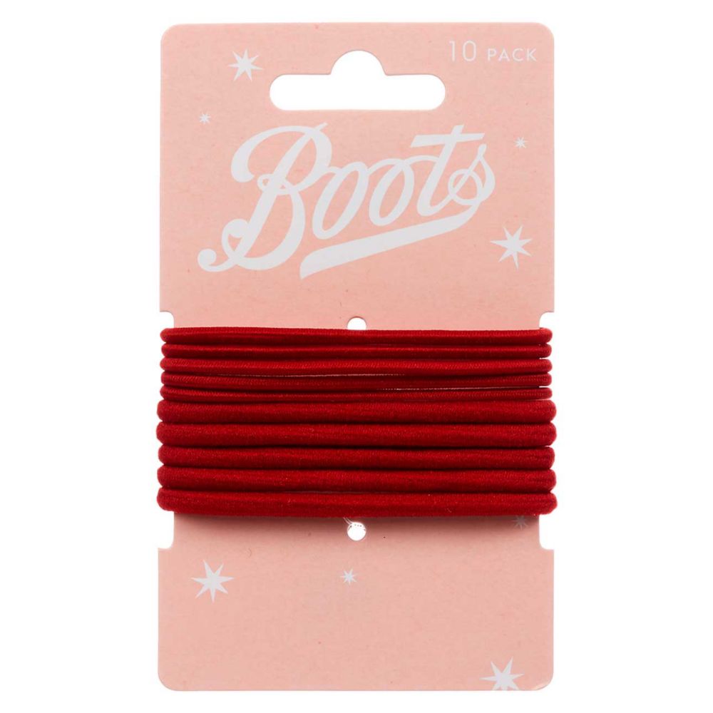 Boots Kids Ponybands Red Thin/Thick 10s