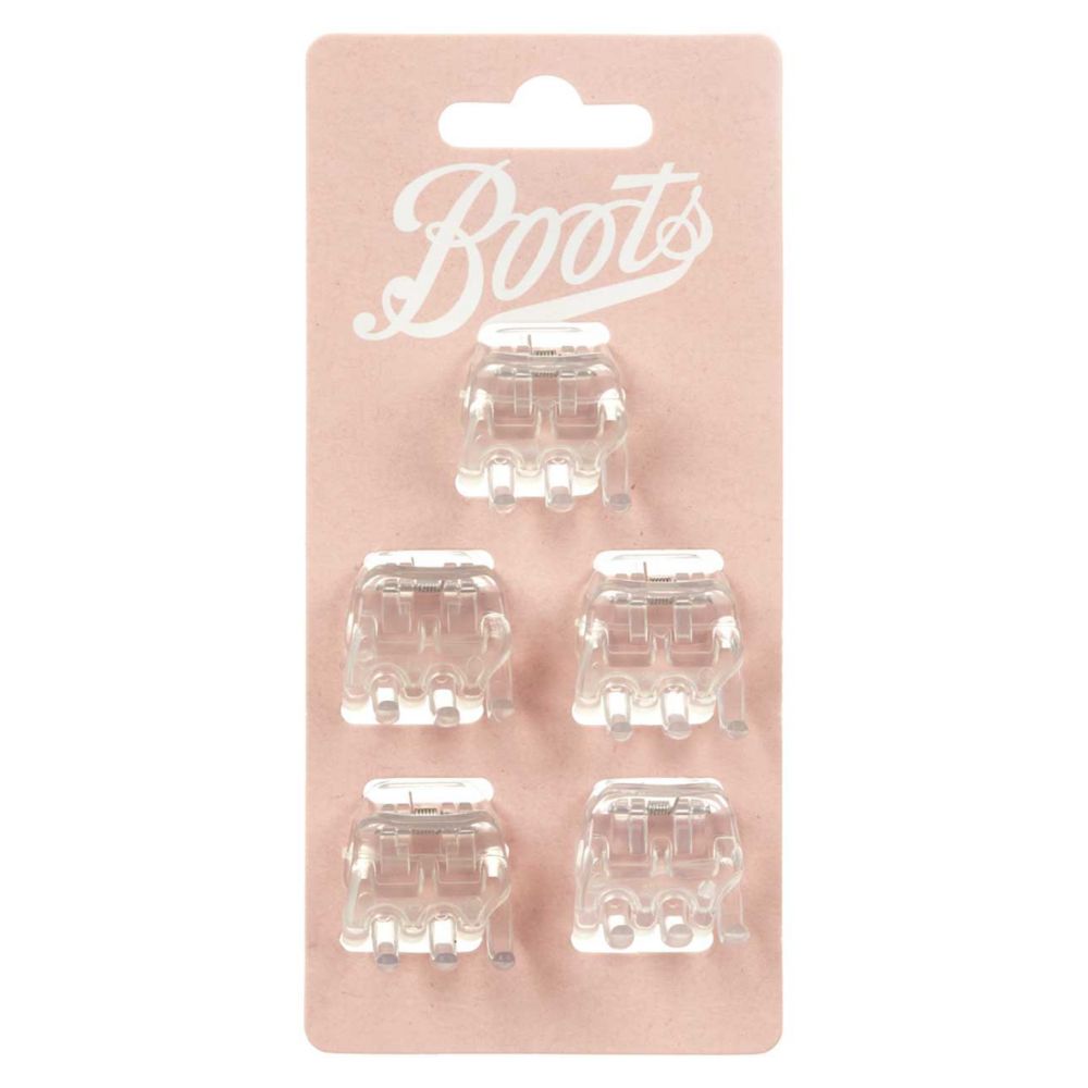 Boots Small Jaw Clips  Clear Small 5s