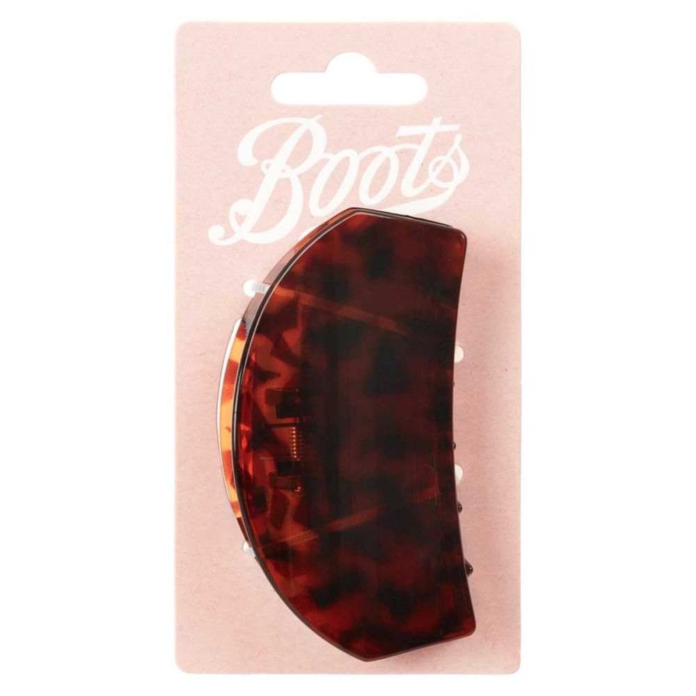Boots Jaw Clip Flat Half Moon Tort