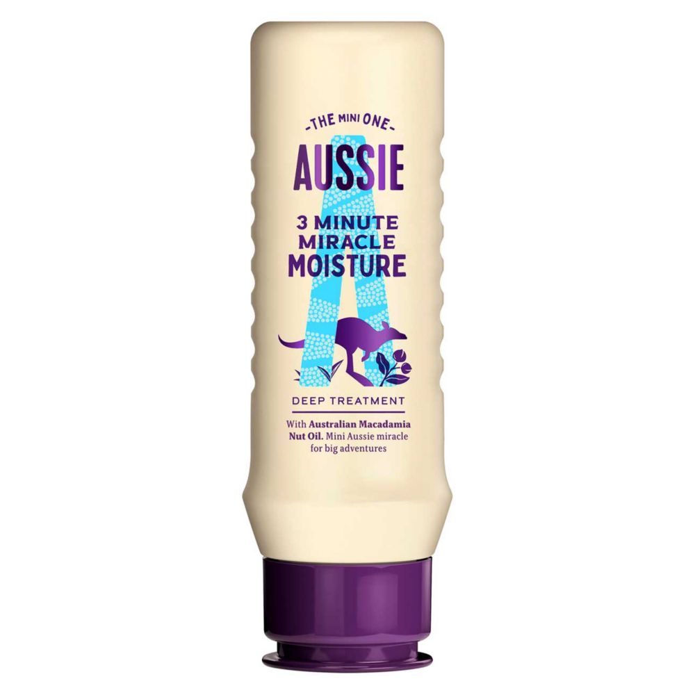 Aussie 3 Minute Miracle Moisture - Vegan Deep Conditioner Treatment, 75ml