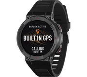 REFLEX ACTIVE Series 43 Smart Watch - Black, Silicone Strap