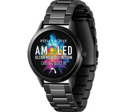 REFLEX ACTIVE Series 31 Smart Watch - Black, Stainless Steel Strap