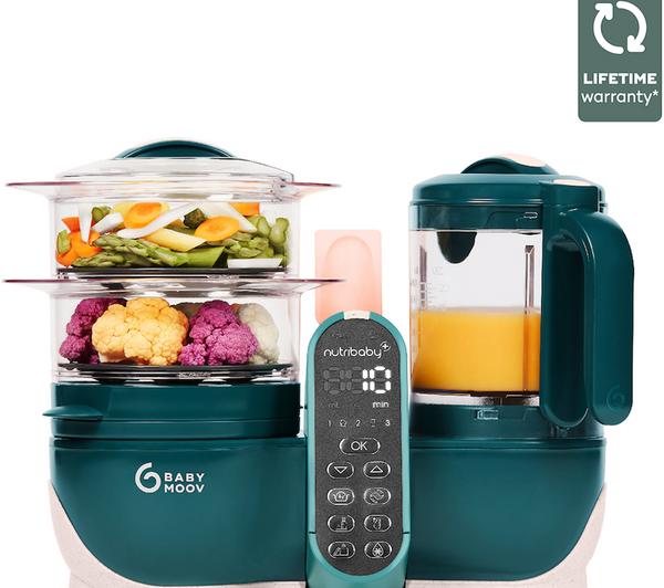 BABYMOOV Nutribaby(+) 6-in-1 Baby Food Maker - Opal Green
