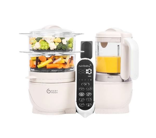 BABYMOOV Nutribaby(+) 6-in-1 Baby Food Maker - Mineral Beige