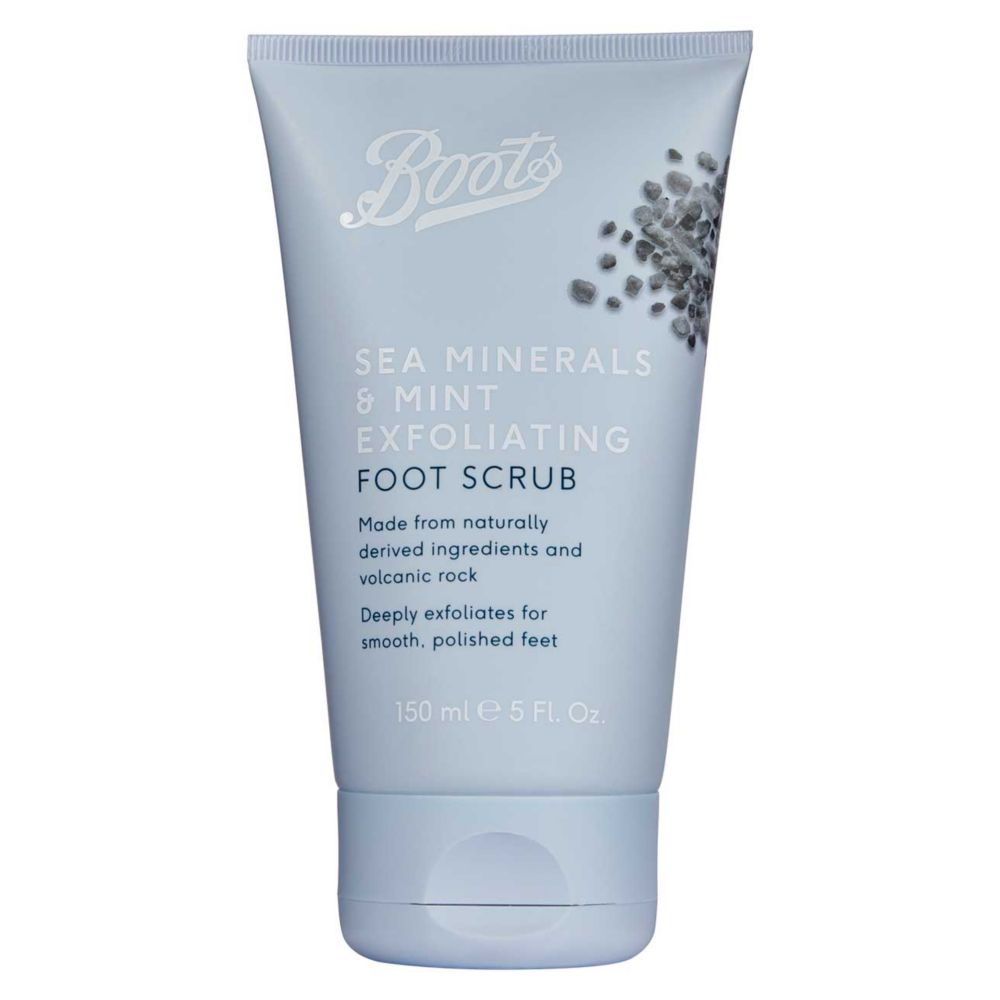 Boots Sea Minerals & Mint Exfoliating Foot Scrub 150ml