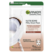 Garnier Nutri Bomb Milky Sheet Mask Coconut and Hyaluronic Acid 28g