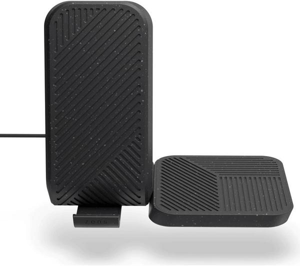 ZENS Modular Series Qi 2-in-1 Magnetic 15 W Wireless Charger - Black