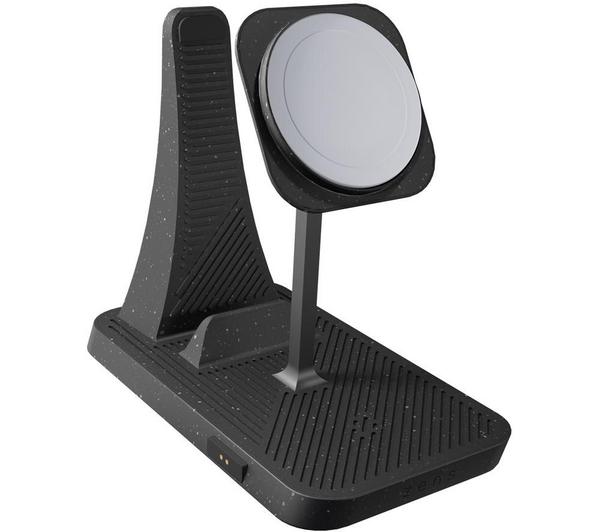 ZENS Modular Series Qi 3-in-1 Magnetic 30 W Wireless Charging Stand - Black