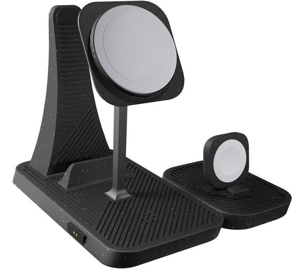 ZENS Modular Series Qi 4-in-1 Magnetic 30 W Wireless Charging Stand - Black