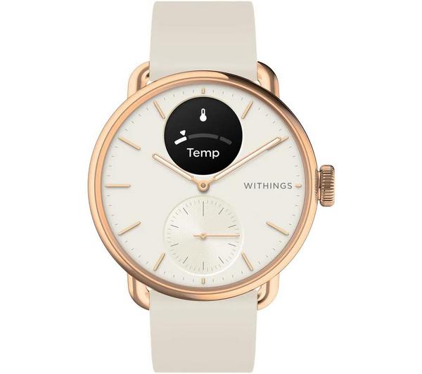 WITHINGS ScanWatch 2 Hybrid Smart Watch - White, 38 mm