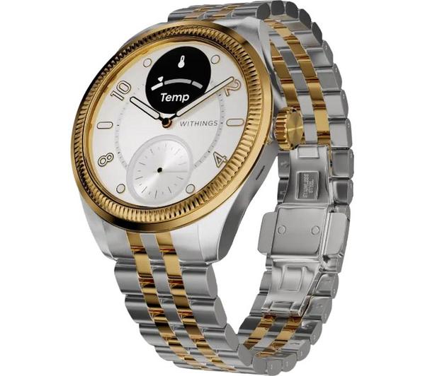 WITHINGS ScanWatch Nova Brilliant Hybrid Smart Watch - Gold, 39 mm