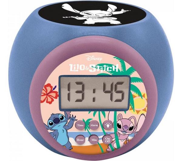 LEXIBOOK Projector Alarm Clock - Disney Stitch