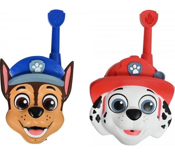 LEXIBOOK Paw Patrol 3D Walkie Talkies Set - Chase & Marshall