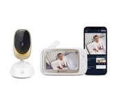 MOTOROLA VM85 Connect Smart Baby Monitor - White & Gold