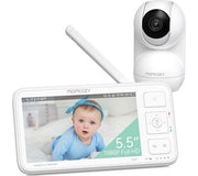 MOMCOZY BM03 5.5" LCD Screen Video Baby Monitor - White